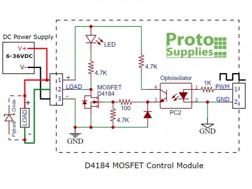 Threshold relay control schematic