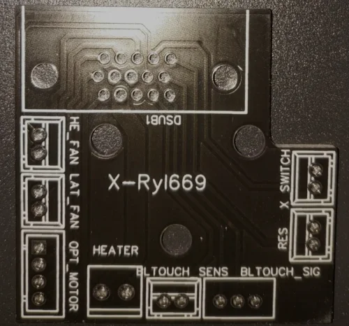 PCB of the swappable hotend