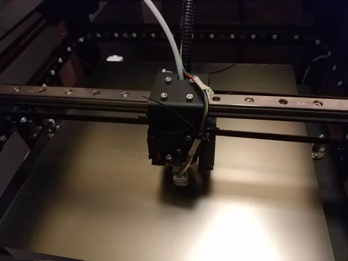 Printer with LED strip